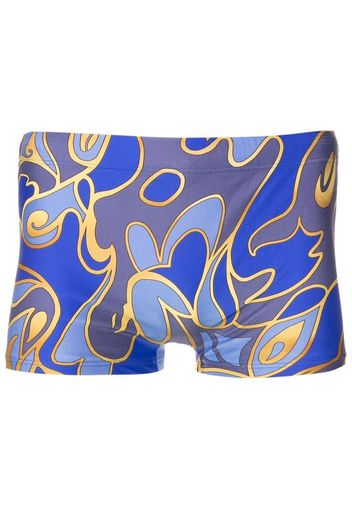 Lygia & Nanny Badeshorts mit abstraktem Print - Blau