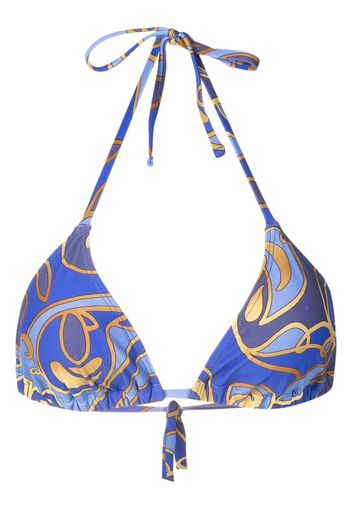 Lygia & Nanny Neckholder-Bikini mit grafischem Print - Blau