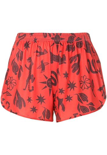 Lygia & Nanny Lee Shorts mit grafischem Print - Braun