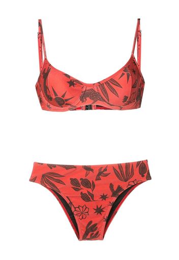 Lygia & Nanny Lilica printed bikini set - Orange