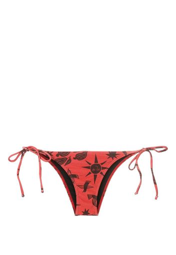 Lygia & Nanny Thai printed bikini bottoms - Braun