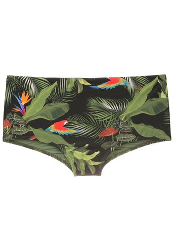 Lygia & Nanny Badehose mit Copacabana-Print - Schwarz