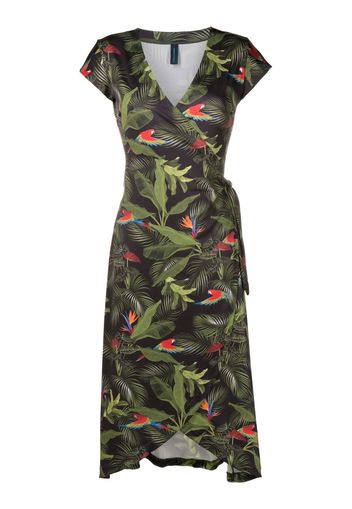 Lygia & Nanny Falcão Kleid mit botanischem Print - Grün