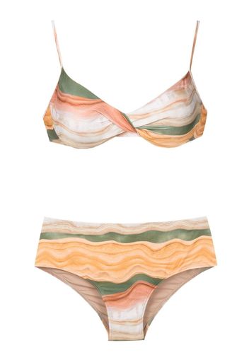 Lygia & Nanny Verônica Bikini mit Print - Braun