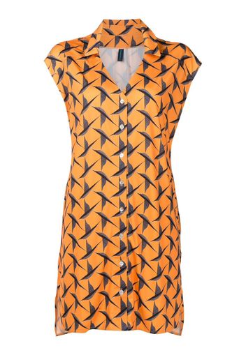 Lygia & Nanny Hemdkleid mit Vogel-Print - Orange