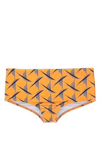 Lygia & Nanny Badeshorts mit Vogel-Print - Orange