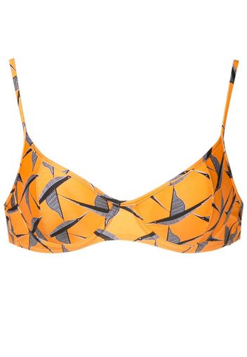 Lygia & Nanny Bikinioberteil mit Vogel-Print - Orange