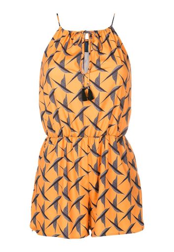 Lygia & Nanny Laya Latzhose mit Print - Orange