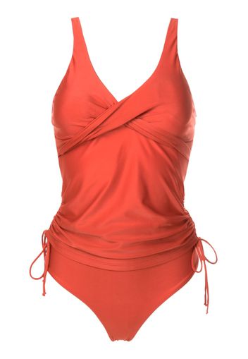 Lygia & Nanny Bruma twisted ruched tankini - Orange