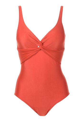 Lygia & Nanny Adriana Liso twist-detail swimsuit - Orange