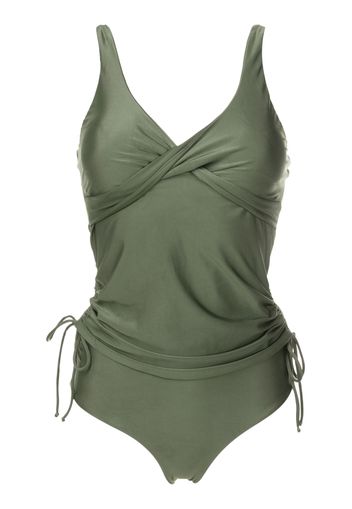 Lygia & Nanny Bruma twisted ruched tankini - Grün