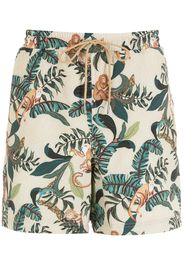 Lygia & Nanny Gil Badeshorts mit Affen-Print - Nude