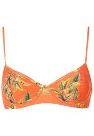 Lygia & Nanny Bikinioberteil mit Blumen-Print - Orange