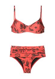 Lygia & Nanny Liliane floral-print bikini set - Braun