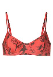 Lygia & Nanny Fiji printed bikini top - Braun