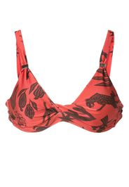 Lygia & Nanny Carla tie-strap bikini top - Braun