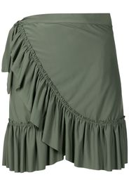 Lygia & Nanny Laurita ruffled wraparound miniskirt - Grün