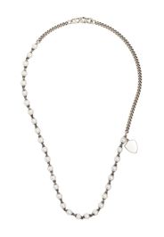 M. Cohen charm-detail pearl necklace - Grau