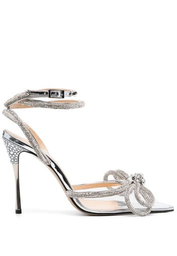 MACH & MACH crystal-embellished 120mm pumps - Silber