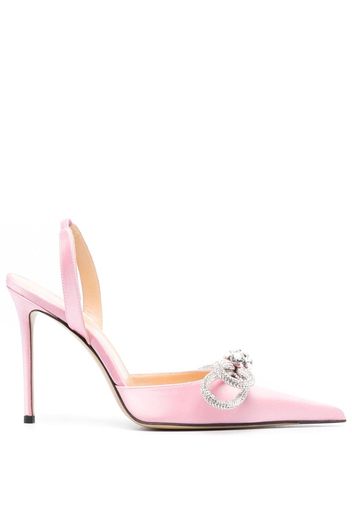 MACH & MACH bow-detail 105mm slingback pumps - Rosa