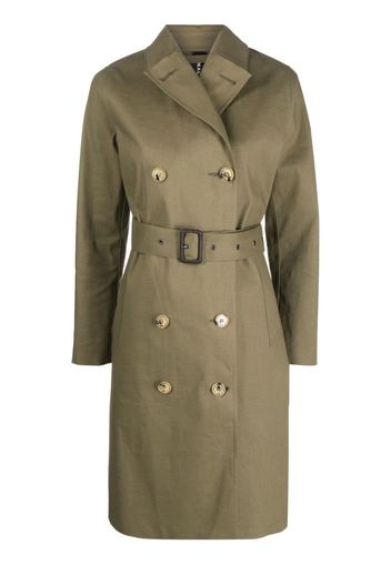 Mackintosh Doppelreihiger Trenchcoat - Grün