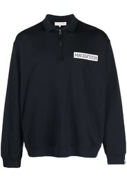 Mackintosh logo-print organic-cotton sweatshirt - Blau