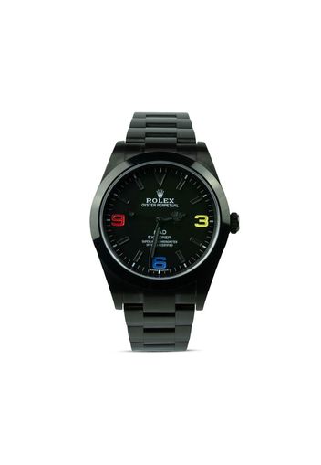 MAD Paris Pre-owned personalisierte Explorer Rainbow 39mm - Schwarz