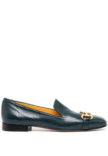 Madison.Maison 15mm square-toe horsebit loafers - Blau