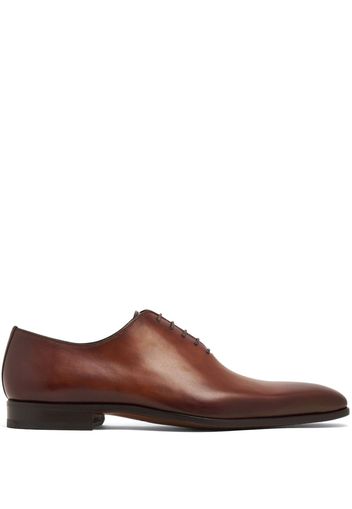 Magnanni almond-toe leather oxford shoes - Braun