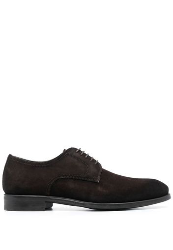 Magnanni almond-toe suede derbies - Braun