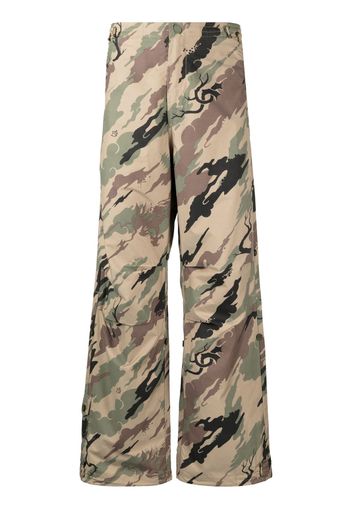 Maharishi Bonsai Forest-print trousers - Braun