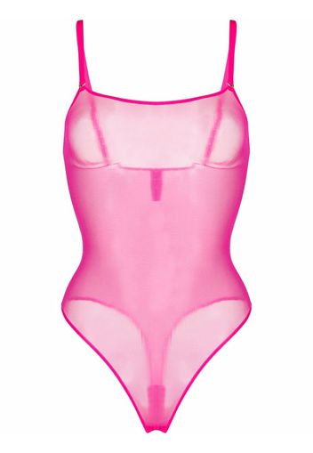 Maison Close hot pink string body - Rosa
