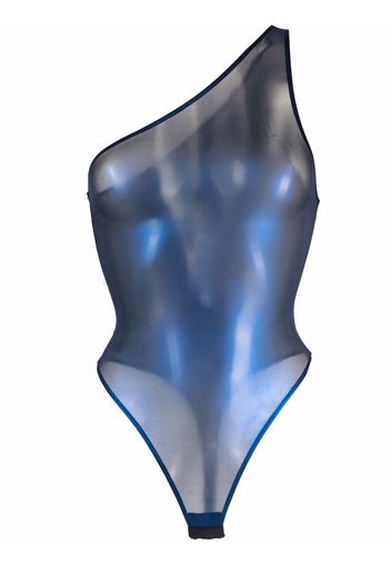 Maison Close Blue Angel one shoulder body - Blau