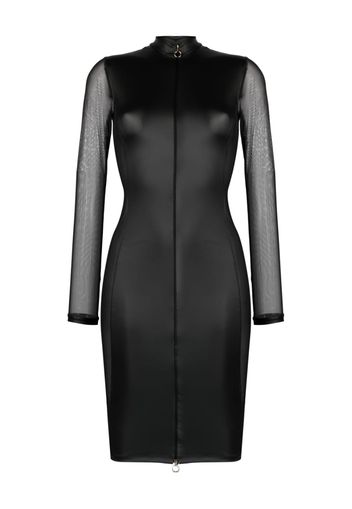Maison Close Chambre Noire long-sleeved dress - Schwarz