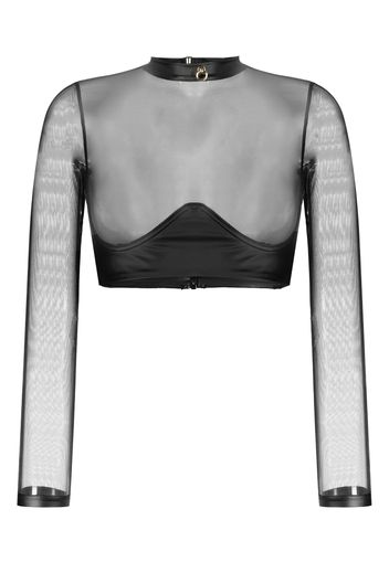 Maison Close Chambre Noire long-sleeve top - Schwarz