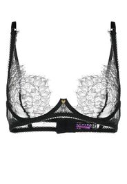 Maison Close Inspiration Divine floral-lace bra - Schwarz