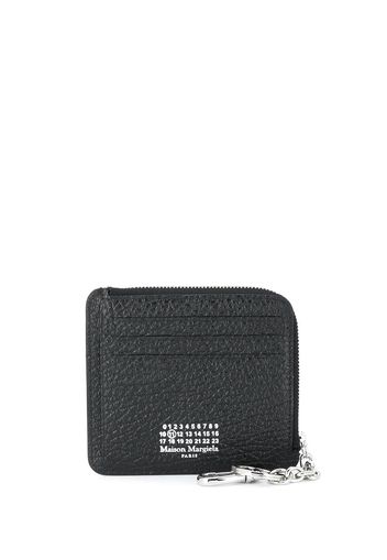 Maison Margiela four-stitch zipped cardholder - Schwarz