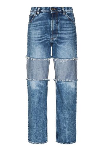 Maison Margiela Boyfriend-Jeans mit hohem Bund - Blau