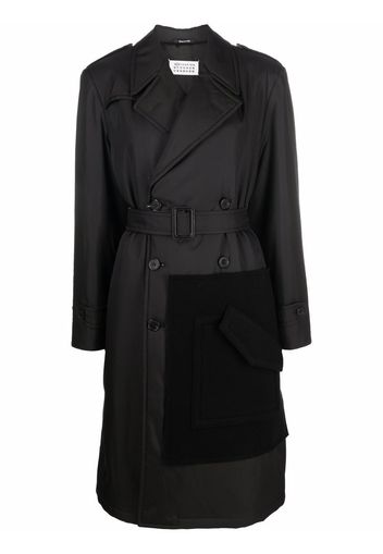 Maison Margiela Trenchcoat mit Einsatz - Schwarz