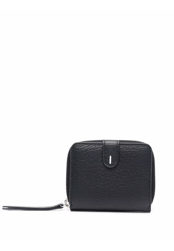 Maison Margiela contrast-stitch leather coin purse - Schwarz