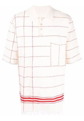 Maison Margiela Gestreiftes Poloshirt - Nude