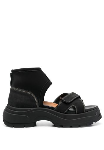 Maison Margiela touch-strap chunky-sole sandals - Schwarz