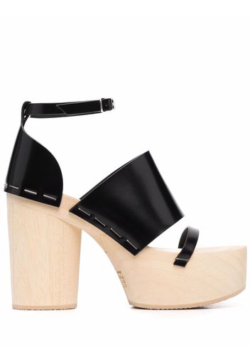 Maison Margiela platform buckle-fastening sandals - Schwarz