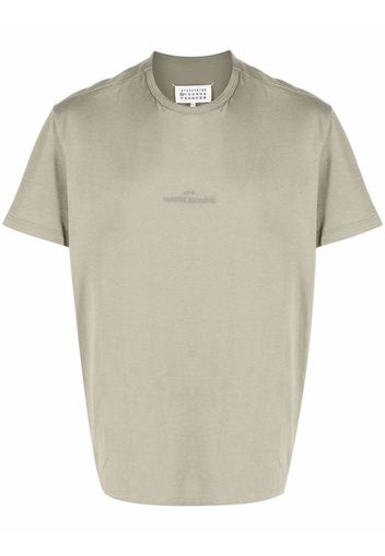 Maison Margiela embroidered-logo crewneck T-shirt - Grün