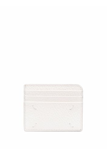 Maison Margiela grained leather cardholder - Weiß