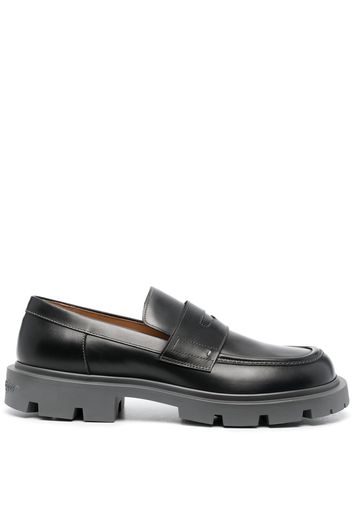 Maison Margiela contrast stitched loafers - Schwarz