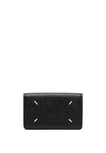 Maison Margiela stitch-detail leather wallet - Schwarz