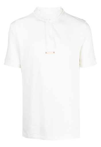 Maison Margiela collarless polo shirt - Weiß