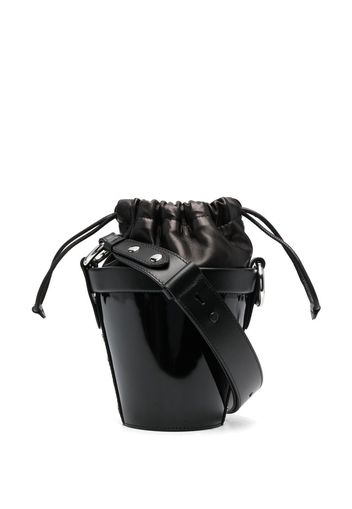 Maison Margiela logo bucket bag - Schwarz