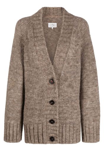 Maison Margiela button-fastening knitted cardigan - Nude